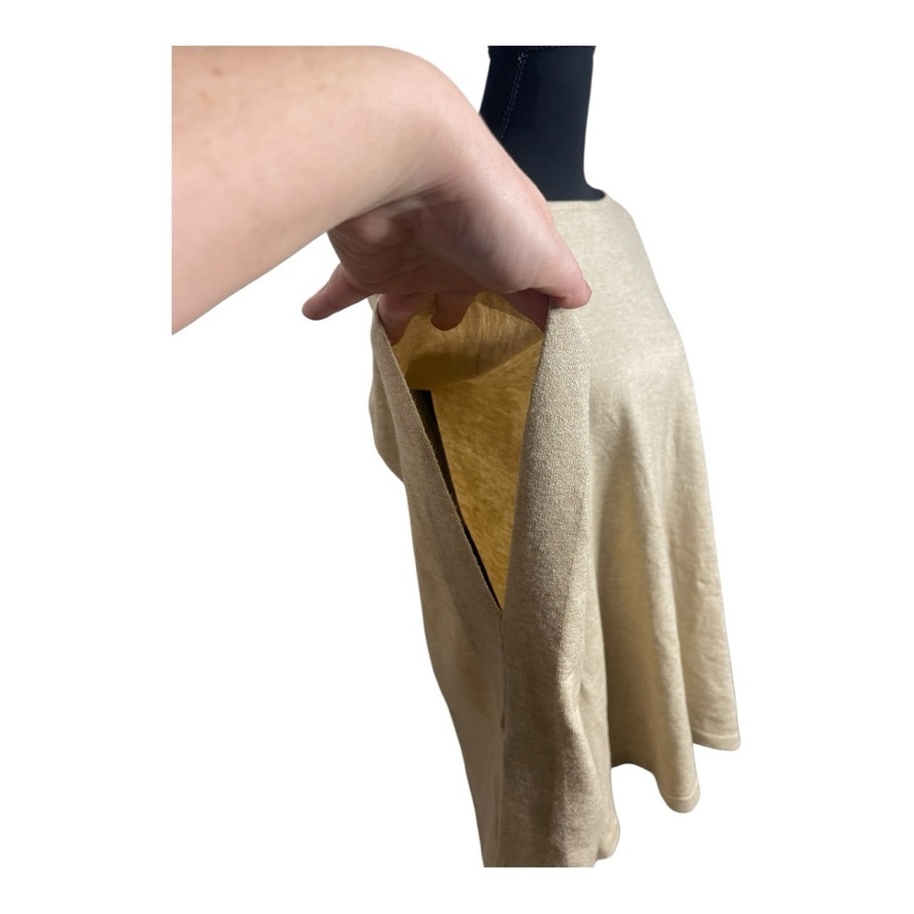Puli Cream Classic Modern Minimalist Layering Poncho OS - Picture 3 of 6